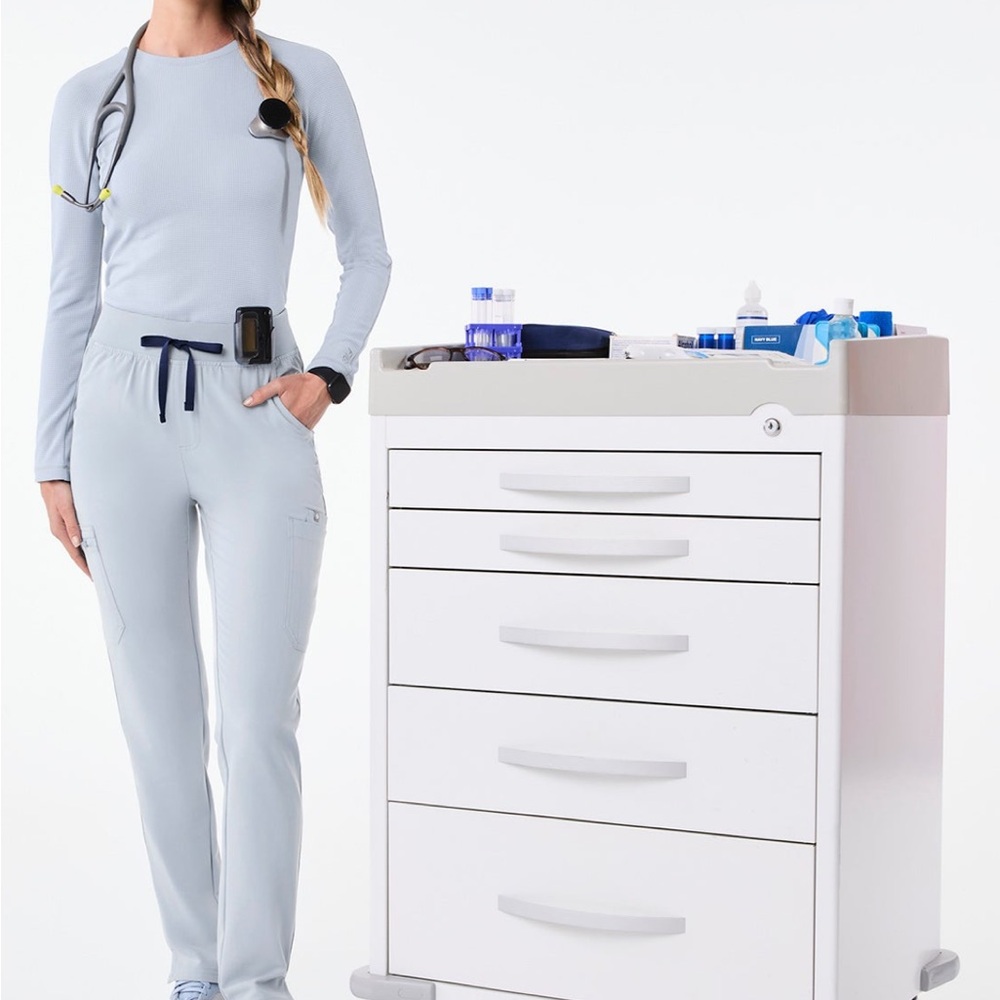 Figs yola skinny XL Tall Dusty Blue